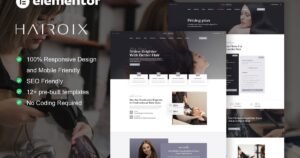 Hairoix - Hair Care Elementor Pro Template Kit - Nulled Download - EmpireGPL