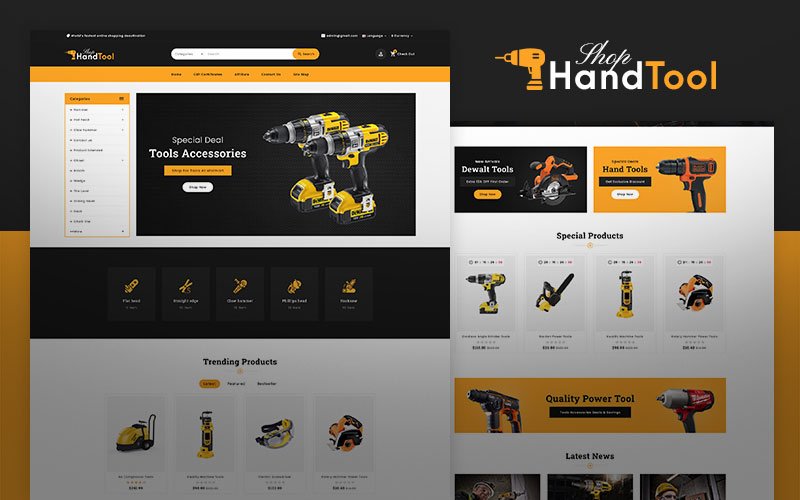 Handtool – Mulitpurpose and professional OpenCart Responsive Theme OpenCart Template - Nulled Download - EmpireGPL