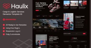 Haulix - Cargo & Logistic Services Elementor Template kit - Nulled Download - EmpireGPL