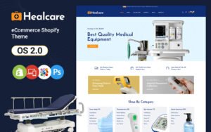 Healcare - Healthcare and Medical Store Shopify Theme - Nulled Download - EmpireGPL