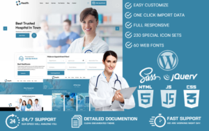 Health - Doctor & Hospital Health WordPress Theme - Nulled Download - EmpireGPL