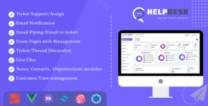 HelpDesk - Online Ticketing System with Website - ticket support and management - Nulled Download - EmpireGPL