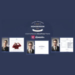 Henderson - vCard & Resume WordPress Theme - Nulled Download - EmpireGPL