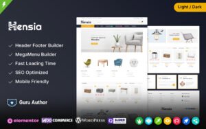 Hensia - Furniture and Home Interior WooCommerce Theme - Nulled Download - EmpireGPL