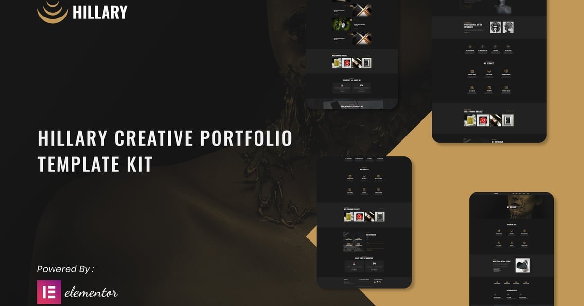 Hillary - Creative Portfolio Elementor Template Kit - Nulled Download - EmpireGPL