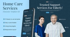 Homvera - Home Care Services Elementor Template Kit - Nulled Download - EmpireGPL