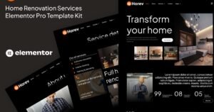 Horev - Home Renovation Services Elementor Pro Template Kit - Nulled Download - EmpireGPL