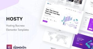 Hosty - Hosting Services Elementor Template Kit - Nulled Download - EmpireGPL