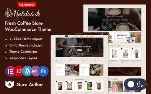 Hotdrink - Coffee Shop & Cafe Store Elementor WooCommerce Responsive Theme WooCommerce Theme - Nulled Download - EmpireGPL