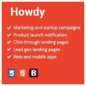 Howdy - Multipurpose High-Converting Landing Page WordPress Theme - Nulled Download - EmpireGPL
