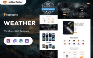 Humidity - Forecast And Climate Updates WordPress Elementor Theme WordPress Theme - Nulled Download - EmpireGPL