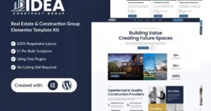 Idea - Real Estate & Construction Group Elementor Template Kit - Nulled Download - EmpireGPL