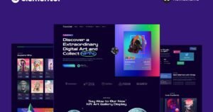 IMAGINE - Creative NFT Portfolio Elementor Pro Full Site Template Kit - Nulled Download - EmpireGPL