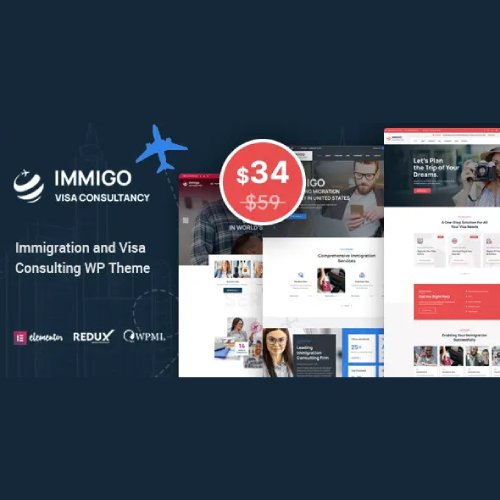 Immigo – immigration and Visa Consulting WordPress Theme - Nulled Download - EmpireGPL