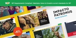 Impacto Patronus | Nature Protection, Petitions & Social Activism WordPress Theme + RTL - Nulled Download - EmpireGPL