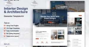 Inarche - Interior Design & Architecture Elementor Template Kit - Nulled Download - EmpireGPL