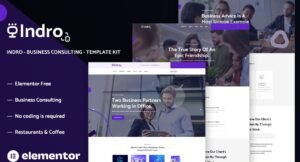 Indro - Business Consulting Elementor Template Kit - Nulled Download - EmpireGPL