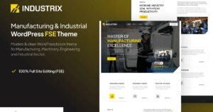Industrix – Industrial & Manufacturing WP Theme - Nulled Download - EmpireGPL