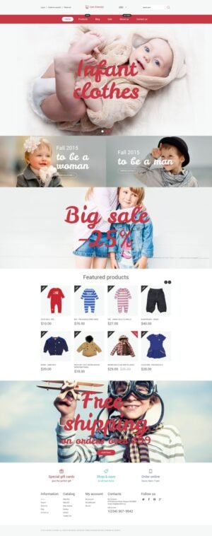 Infant Clothing Store Shopify Theme - Nulled Download - EmpireGPL