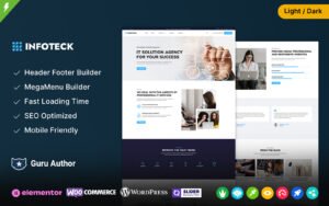 Infoteck - Technology IT Solutions & Business Consultant WordPress Theme - Nulled Download - EmpireGPL