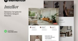 Intellior – Interior Designer & Architect Elementor Template Kit - Nulled Download - EmpireGPL