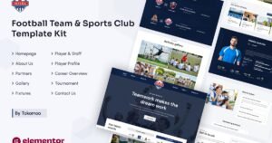 Intera | Football Team & Sports Club Elementor Template Kit - Nulled Download - EmpireGPL