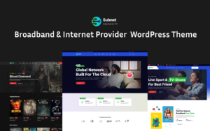 Internet Provider Broadband TV and Internet Service WordPress Theme - Subnet Internet Wifi - Nulled Download - EmpireGPL