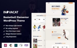 Invacat - Basketball Elementor WordPress Theme - Nulled Download - EmpireGPL