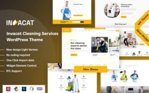 Invacat - Cleaning Services WordPress Theme - Nulled Download - EmpireGPL