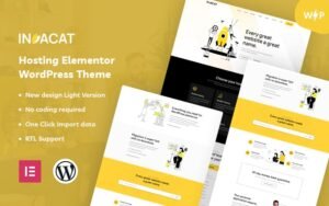 Invacat - Hosting Elementor WordPress Theme - Nulled Download - EmpireGPL
