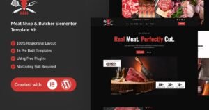 Jagal - Meat Shop & Butcher Elementor Template Kit - Nulled Download - EmpireGPL