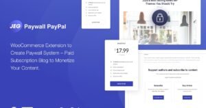Jeg PayPal Paywall & Content Subscriptions System - Nulled Download - EmpireGPL