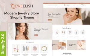 Jeweelish - Modern Jewelry Store Shopify 2.0 Responsive Theme Shopify Theme - Nulled Download - EmpireGPL