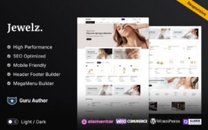 Jewelz – Jewelry and Wedding Multipurpose Responsive WooCommerce Store WooCommerce Theme - Nulled Download - EmpireGPL