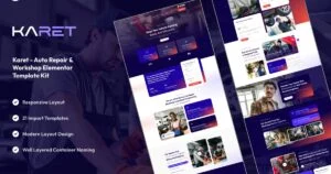 Karet - Auto Repair & Workshop Elementor Template Kit - Nulled Download - Empiregpl