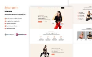 Keto Fit – Health Fitness WordPress Elementor Template Kit Elementor Kit - Nulled Download - EmpireGPL