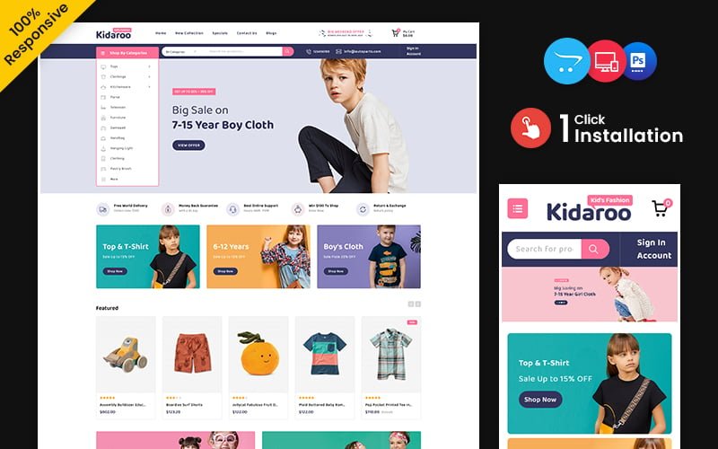 Kidaroo – Kids and toy Multipurpose Responsive OpenCart Store OpenCart Template – Nulled Download – EmpireGPL