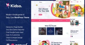 Kidso - Kindergarten School WordPress Theme - Nulled Download - EmpireGPL