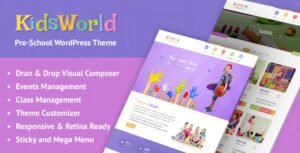 KidsWorld - Kindergarten and Child Care WordPress Theme - Nulled Download - EmpireGPL