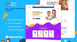 Kinco - Day Care & Kindergarten Elementor Template Kit - Nulled Download - EmpireGPL
