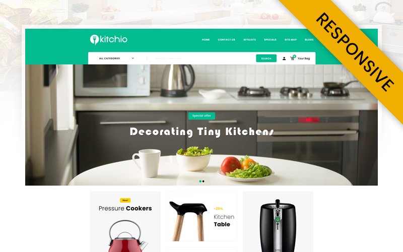 Kitchio - Kitchen Accessories Store OpenCart Template - Nulled Download - EmpireGPL