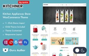 Kitchner - Kitchen Appliances Store Elementor WooCommerce Responsive Theme WooCommerce Theme - Nulled Download - EmpireGPL