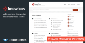 KnowHow - A Knowledge Base WordPress Theme - Nulled Download - EmpireGPL