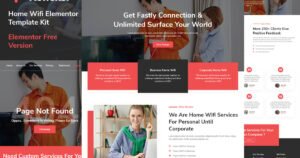 Koneksi - Home Wifi Internet Services Elementor Template Kit - Nulled Download - EmpireGPL