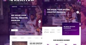 Krativa - Creative & Digital Agency Services Elementor Template Kit - Nulled Download - EmpireGPL