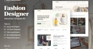Kreatista - Fashion Designer Elementor Template Kit - Nulled Download - EmpireGPL