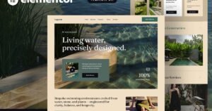 Lagoon – Pool Construction & Landscape Architecture Elementor Template Kit - Nulled Download - EmpireGPL