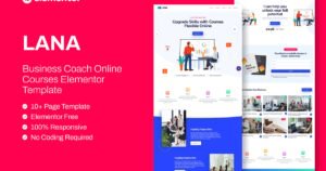 Lana - Business Coach Online Course Elementor Template Kit - Nulled Download - EmpireGPL