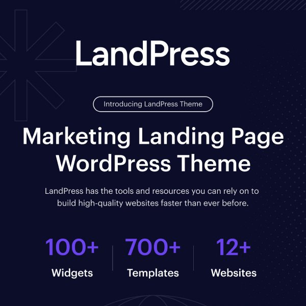 LandPress - Marketing Landing Page Elementor WordPress Theme - Nulled Download - EmpireGPL