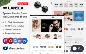 Lansca - Eye Glasses Store Elementor WooCommerce Responsive Theme WooCommerce Theme - Nulled Download - EmpireGPL
